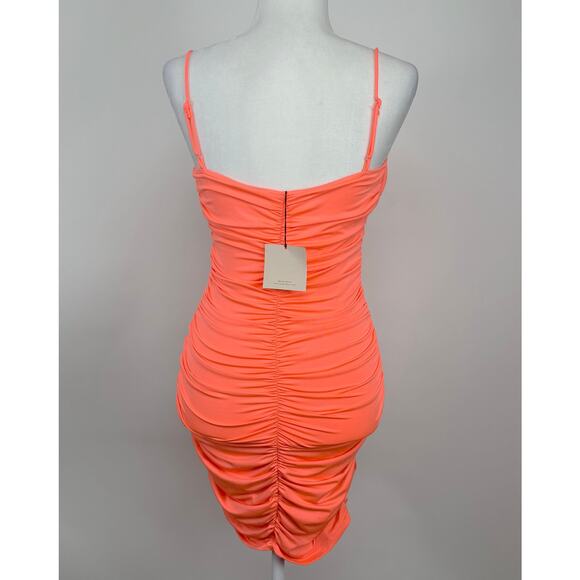 Superdown Rachelle Mini Dress Size Small Ruched Cocktail Club Party Statement - Picture 3 of 10
